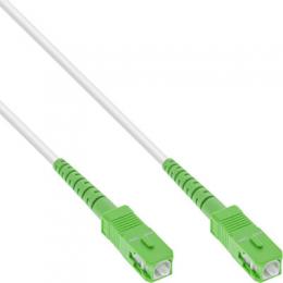 InLine LWL Simplex Kabel, FTTH, SC/APC 8 zu SC/APC 8, 9/125m, OS2, 15m