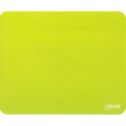 InLine Maus-Pad antimikrobiell, ultradnn, grn (Tendenz gelb), 220x180x0,4mm