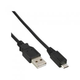 InLine® Micro-USB 2.0 Kabel, USB-A Stecker an Micro-B Stecker schwarz, 0,5m