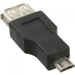 InLine Micro-USB Adapter, Micro-B Stecker an USB A Buchse