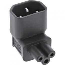 InLine Netzadapter IEC 60320 C14 / C5, oben/unten gewinkelt, 3pol. Kaltgerte / Notebook