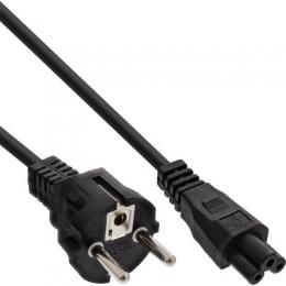 InLine Netzkabel fr Notebook, 3pol Kupplung, schwarz, 1m