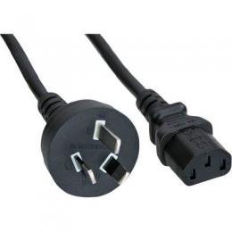 InLine Netzkabel, Netzstecker Australien/Argentinien auf Kaltgertestecker C13, 0,5m