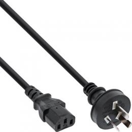 InLine Netzkabel, Netzstecker China auf Kaltgertestecker C13, 3,0m