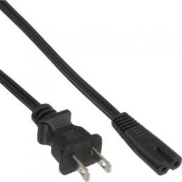 InLine Netzkabel, Netzstecker Japan auf Euro 8 C7 Stecker, schwarz, 1,8m