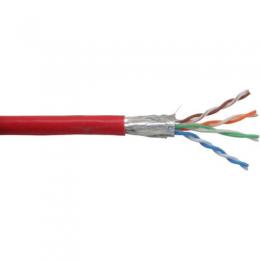 InLine Patchkabel Cat.5e, rot, SF/UTP, AWG26, PVC, 100m