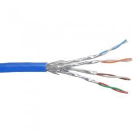 InLine Patchkabel Cat.6 S/FTP (PiMf), blau, AWG27, PVC, CU, 100m