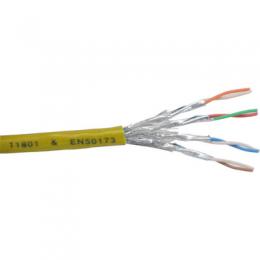 InLine Patchkabel Cat.6 S/FTP (PiMf), gelb, AWG27, PVC, CU, 100m