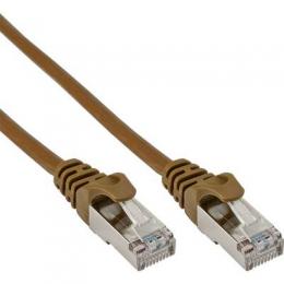 InLine Patchkabel, SF/UTP, Cat.5e, braun, 3m