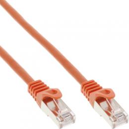 InLine Patchkabel, SF/UTP, Cat.5e, orange, 0,5m