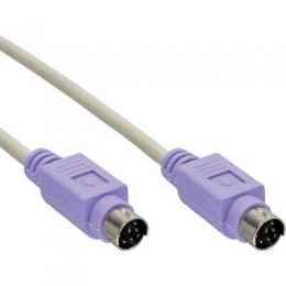 InLine PS/2 Kabel, Stecker / Stecker, PC 99, Farbe Violett, 2m