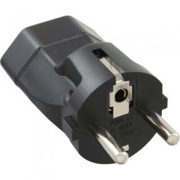 InLine Reiseadapter, Schutzkontakt Stecker auf Schweiz Buchse