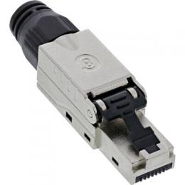 InLine RJ45 Stecker Cat.8.1 2000MHz, feldkonfektionierbar, geschirmt, mit Schraubverschluss