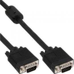 InLine S-VGA Kabel, 15pol HD Stecker / Stecker, schwarz, 2m