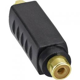 InLine S-VHS Adapter aktiv, 4pol Mini DIN Stecker an Cinch Buchse, vergoldete Anschlsse