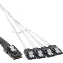 Ein Angebot für InLine SAS Anschlusskabel, Mini-SAS SFF-8087 an 4x SATA, 1:1, OCR, 0,5m InLine aus dem Bereich Kabel > SAS - jetzt kaufen.