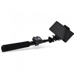 InLine Selfie Stick / Mini Handy Stativ, Bluetooth Funkauslser, Teleskop, schwarz, Aluminium, 0,75m