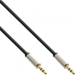 InLine Slim Audio Kabel Klinke 3,5mm ST/ST, Stereo, 0,5m