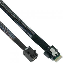 InLine Slim SAS Kabel, SFF-8654 zu Mini SAS HD SFF-8643, 24Gb/s, 1m