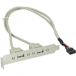 Ein Angebot für InLine Slotblech USB 2.0, 2x USB Buchse auf 1x 10pol Pfostenverbinder, 35cm InLine aus dem Bereich Installation / Reinigung > Slotbleche - jetzt kaufen.