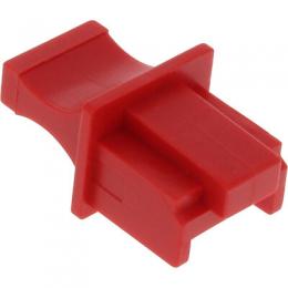 InLine Staubschutz, fr RJ45 Buchse, Farbe: rot, 100er Pack