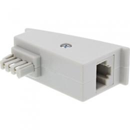 InLine TAE-F DSL Adapter, TAE-F Stecker auf RJ45 Buchse, 8P2C fr Fritzbox