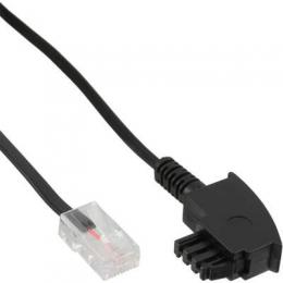 InLine TAE-F Kabel fr DSL-Router, TAE-F Stecker an RJ45 8P2C, 25m