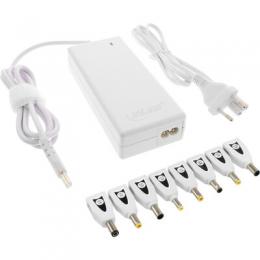 Inline Universal Netzteil fr Notebooks, 90W, USB, 100-240V, wei mit 8 Wechselsteckern