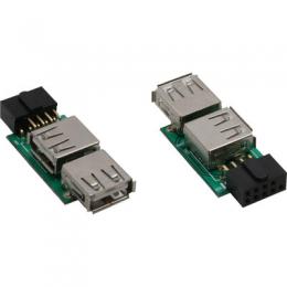 Ein Angebot für InLine USB 2.0 Adapter, 2x Buchse A auf Pfostenanschluss InLine aus dem Bereich Adapter / Konverter > USB 2.0 Adapter - jetzt kaufen.