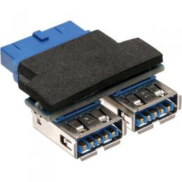 InLine USB 3.0 Adapter, 2x Buchse A auf Pfostenanschluss