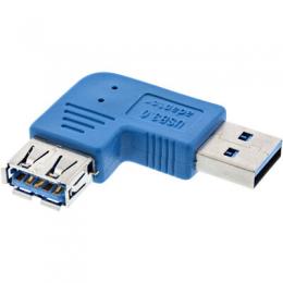 InLine USB 3.0 Adapter, Stecker A auf Buchse A, links gewinkelt 90