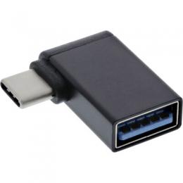 InLine USB 3.2 Gen.2 Adapter OTG, USB Typ-C Stecker an USB A Buchse 90 gewinkelt