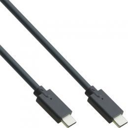 InLine USB 3.2 Gen.2 Kabel, USB Typ-C Stecker/Stecker, schwarz, 1m