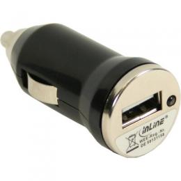 InLine USB KFZ Ladegert Stromadapter, 12/24VDC zu 5V DC/1A, Mini