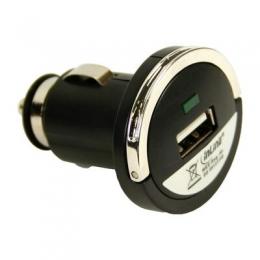 InLine USB KFZ Ladegert Stromadapter, 12/24VDC zu 5V DC/1A, Mini, mit Ring