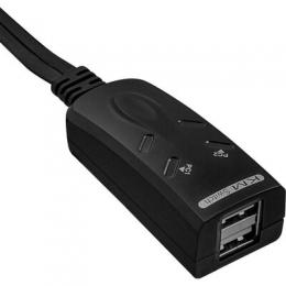 InLine USB KM-Umschalter, 2 PCs, fr Tastatur, Maus, mit Maus-Transfer zwischen den Monitoren