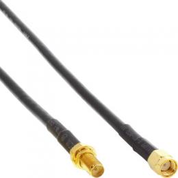 InLine WLAN Kabel, R-SMA-Stecker auf R-SMA-Kupplung, 3m, bulk