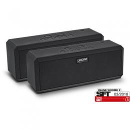 InLine WOOME 2 - TWS True Wireless Stereo Bluetooth Lautsprecher, Doppelpack schwarz