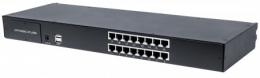 INTELLINET Modularer 16-Port KVM-Switch mit Cat5-/VGA-Schnittstelle