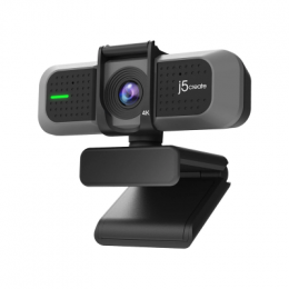j5create - 4K Webcam - 8 MP, 3840 x 2160, USB 2.0 / USB-C