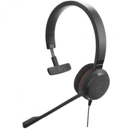 Jabra Evolve 20 SE Headset, Mono, Kabelgebunden USB-A und -C-Anschluss, MS Teams zertifiziert, Kunstlederohrpolster