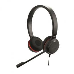 Jabra Evolve 20 Special Edt Headset, Stereo, Kabelgebund B-Ware Optimiert für Skype for Business, Kunstlederohrpolster