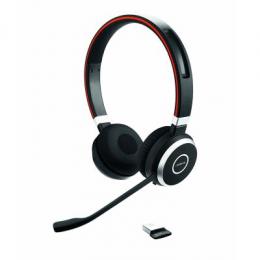 Jabra Evolve 65 Headset, Stereo, Kabellos, Bluetooth, inkl. Link 370, Optimiert für Skype for Business