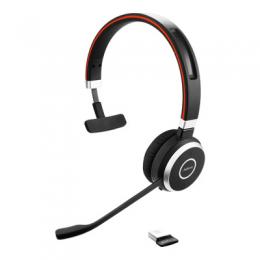 Jabra Evolve 65 SE Headset, Mono, Kabellos, Bluetooth, inkl. Link 370 und Ladestation, Optimiert für Unified Communication