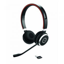 Jabra Evolve 65 SE Headset, Stereo, Kabellos, Bluetooth, inkl. Link 380a, Zertifiziert für Microsoft Teams