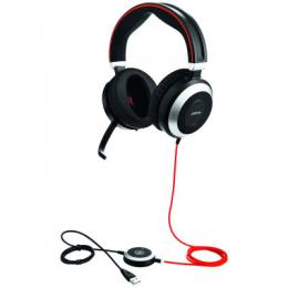 Jabra Evolve 80 Headset, Stereo, Kabelgebunden, USB, 3,5mm Klinke, Optimiert für Unified Communication