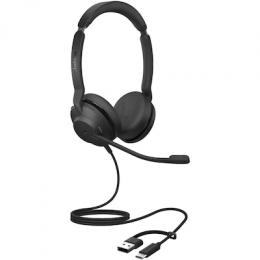 Jabra Evolve2 30 SE, Beidseitiges Headset USB-C/A-Anschluss, UC kompatibel