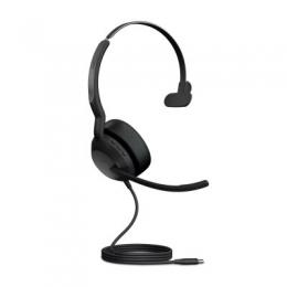 Jabra Evolve2 50 Mono-Bluetooth Headset 4 Mikrofone, USB-C-Anschluss, UC-kompatibel, Aktive Geräuschunterdrückung