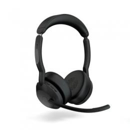 Jabra Evolve2 55, Stereo-Bluetooth-Headset, 4 Mikrofone UC kompatibel, Aktive Geräuschunterdrückung (ANC), incl. Link 380 USB-C Bluetooth®-Adapter und