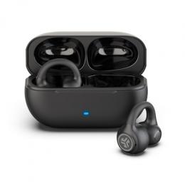 Jlab Flex Open Air Clip TWS Headphones Black Mehr als 21 Stunden Bluetooth 5-Wiedergabezeit, Verbindung zu mehreren Geräten, Schutzart IPX4